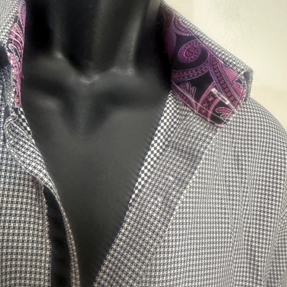 Michelson's London Contrast Long Sleeve Shirt Large Gently worn 100% cotton - Picture 2 of 5